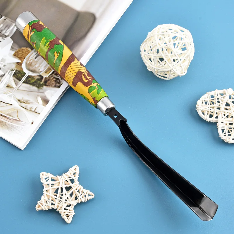 High Quality Steel Sharp Knife Rubber Cutter Tools Manual Rubber Tapping Knife With Wooden Handle