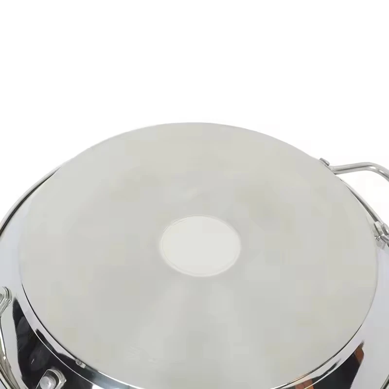 Double Handle Non Stick Skottel Braai Pan 34cm Stainless Steel Paella Pan