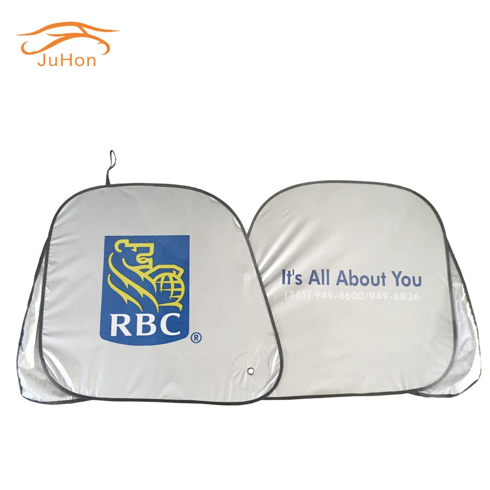 Популярный универсальный УФ-сублимационный Серебряный мультяшный узор Горячая Распродажа высококачественный автомобильный солнцезащитный козырек