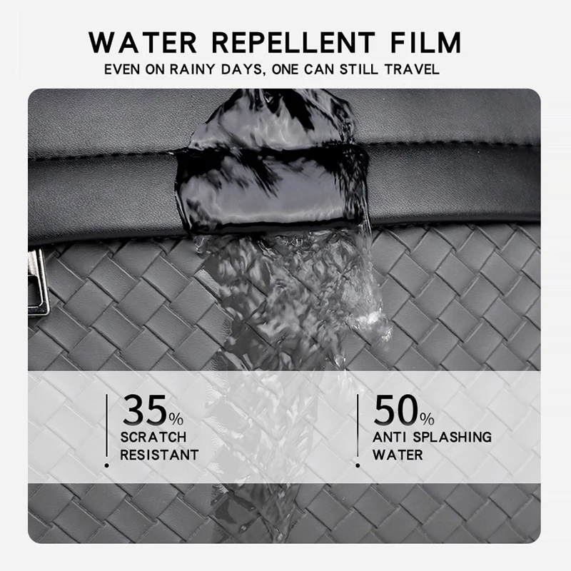 Designer Vintage Crossbody Bag Men Leather Waterproof Leather Messenger Bag