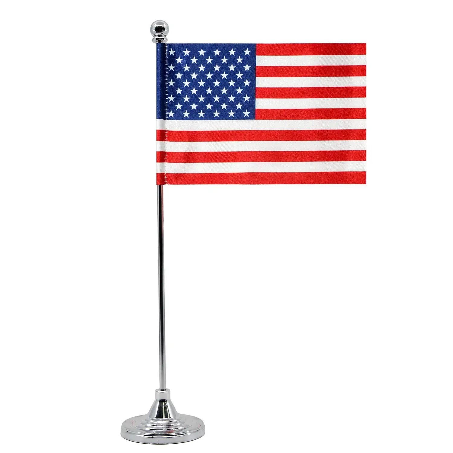 Hot sale promotional product desk flag 100%polyester custom USA American America desk flag