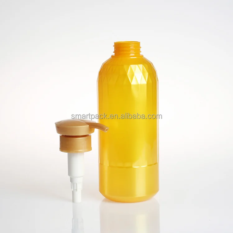 Customized 500ml empty plastic bottle beautiful design PET bottle for body lotion smoothing moisturizer toner