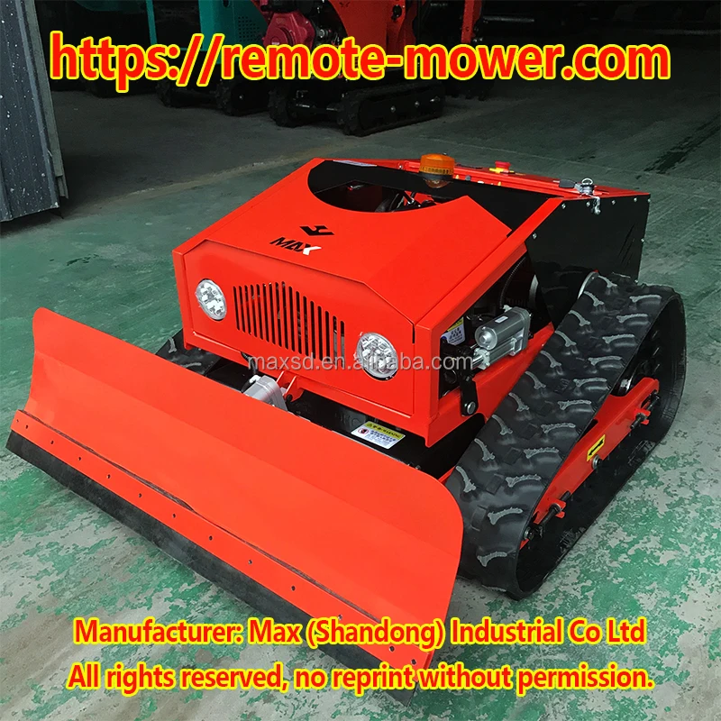 Remote Lawn Mower Rubber Tracked Robotic Mower Golf Grass Cutter Machine
