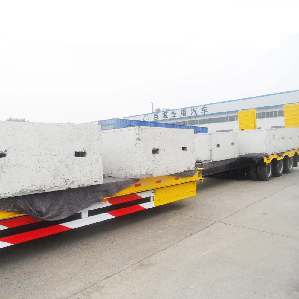  Тяжелая низкая плоская кровать duty2/ 3/4 оси 60 тонн/полуприцеп lowboy с одним запасным колесом на продажу (прямой погрузчик)