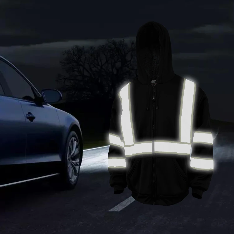 LX Custom Hi-vis Jackets Reflective Safety Jacket With High Reflective Stripe