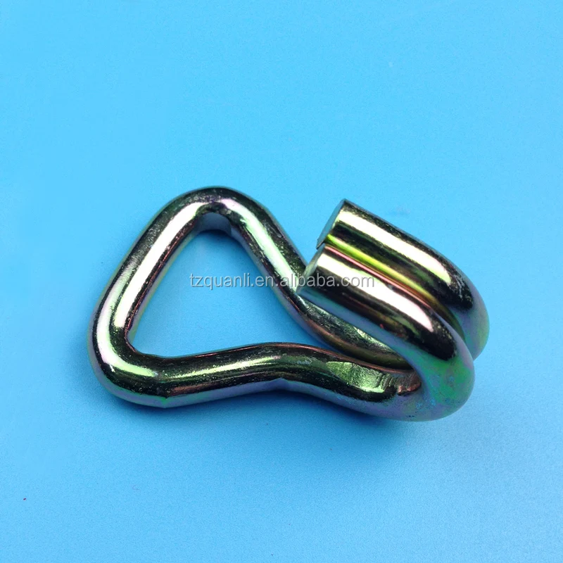 
25mm 1.5T All steel galvanized Double J hook for ratchet buckle 