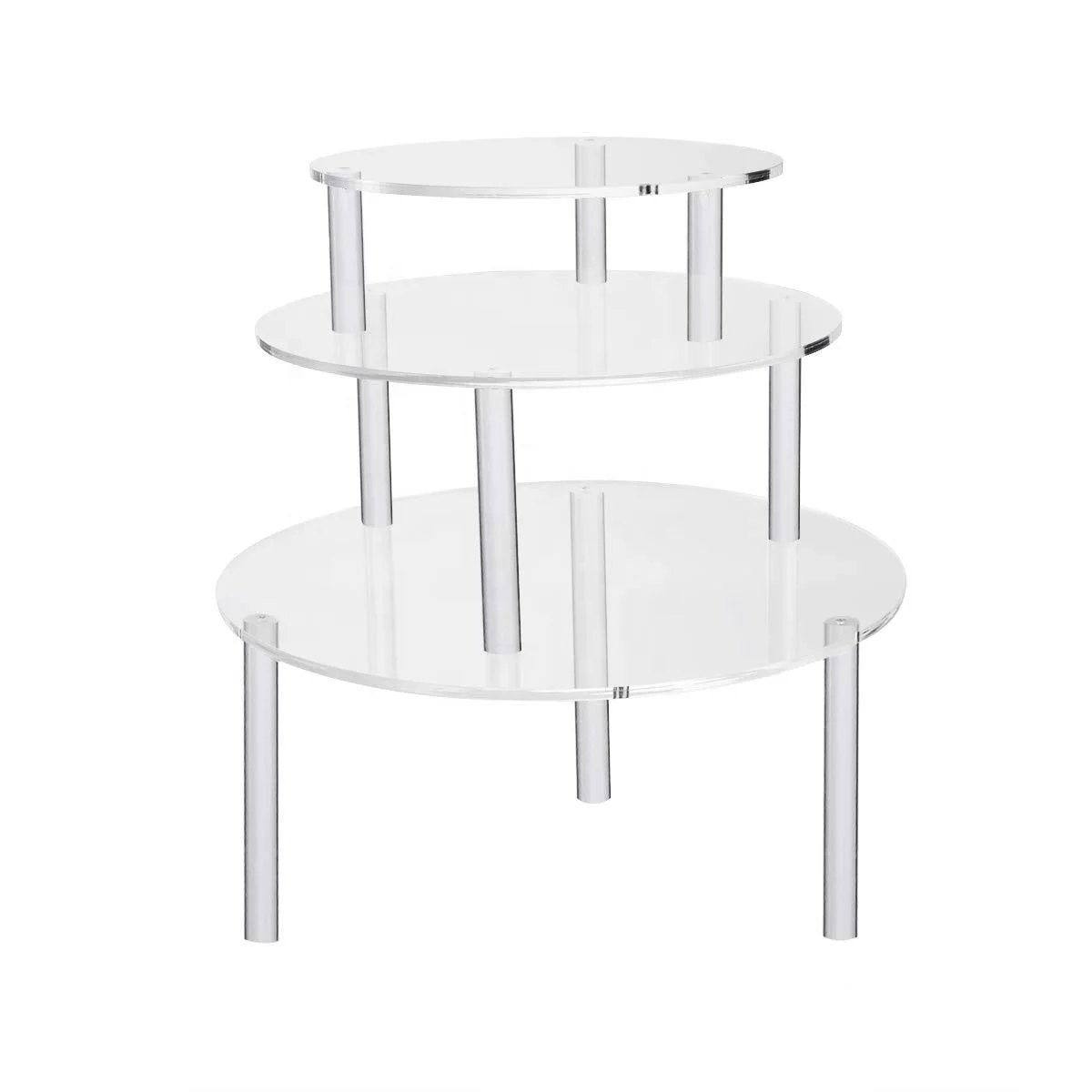 Acrylic Display Riser For Food Cake Stand Friendly Food Grade Assembling Acrylic Cake Riser Wedding Cupcake Stand Rack