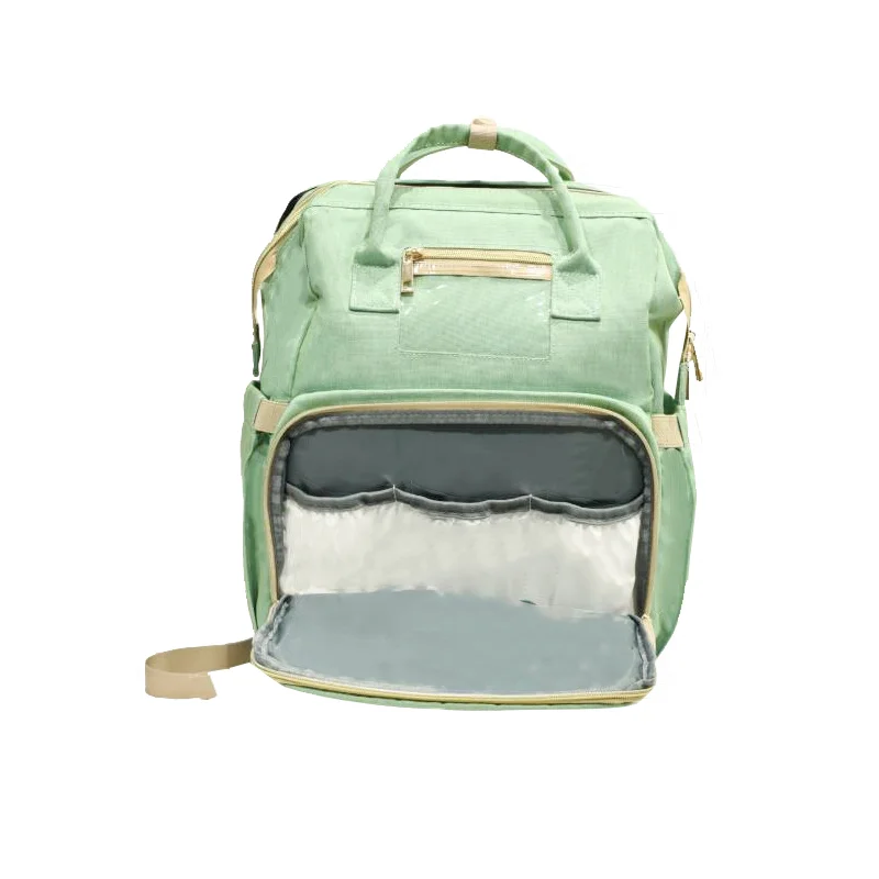 Wholesale Portable Waterproof Mummy Back Pack Large Capacity Mom Backpack Foldable Baby Bed Diaper