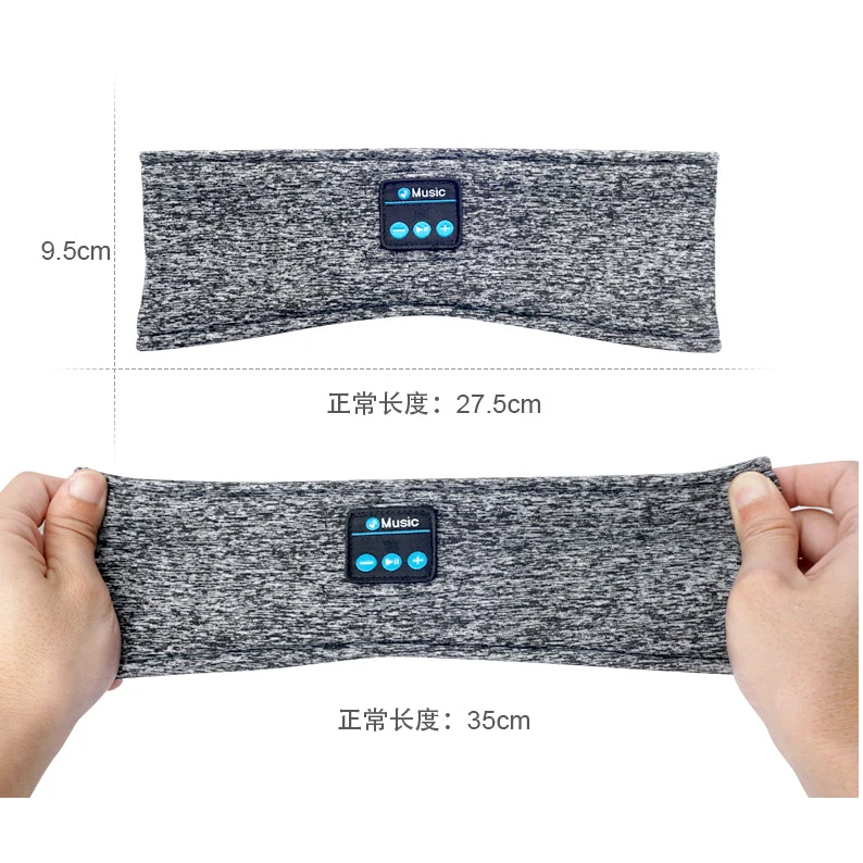 New design Sleep Head phone Headband Yoga Running Headband Blue tooth Music Sports headband wireless sleep headphones eye mask