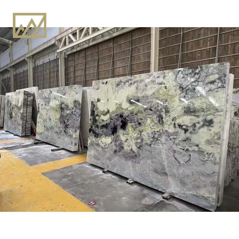 Cetina green marble slab and block can be Translucent Azure Jade Marble construction materials use for wall and floor