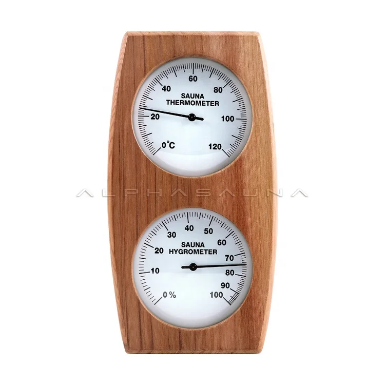 Cedar Sauna Room Accessories Set Thermometer And Hygrometer For Sale