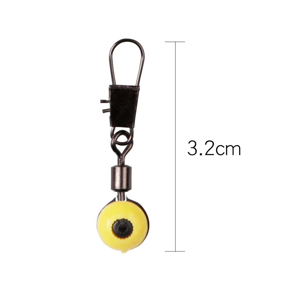 50pcs/bag Wholesale float bobber connector sea fishing rolling line swivel space bean fishing