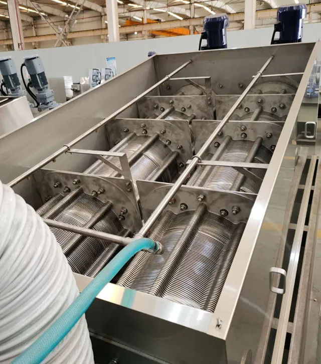 no clogging mobile sludge dewatering machine dewatering screw press for sewage water treatment