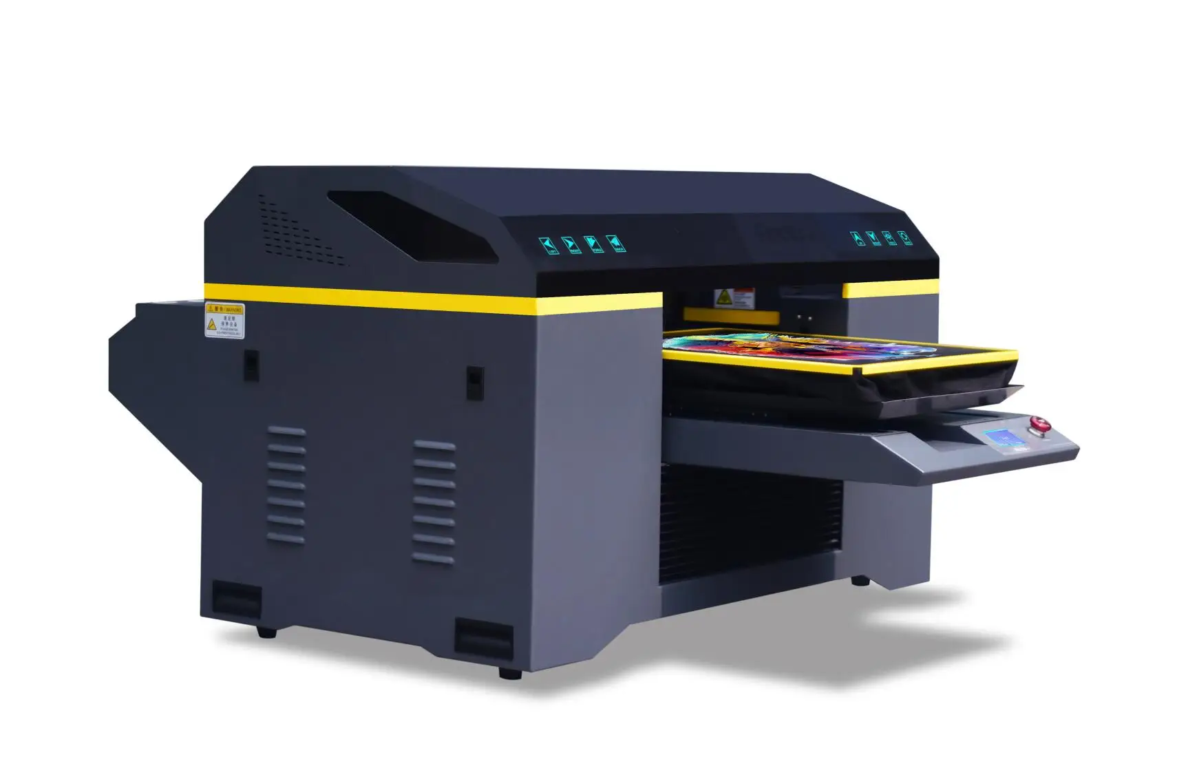 Industrial digital inkjet a2 flatbed printer tshirt machine for direct print on garment textile bags shoes socks