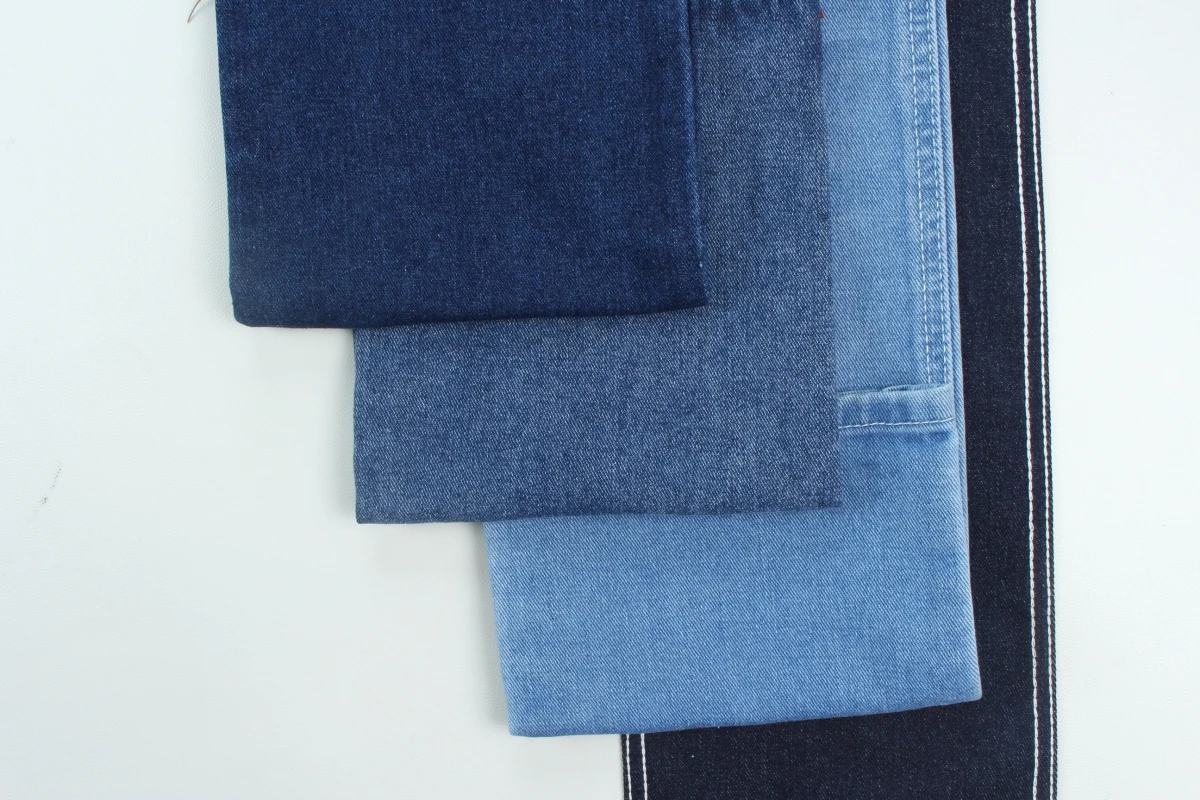 Wholesale 11.2 oz 100% cotton  rigid denim jeans fabric