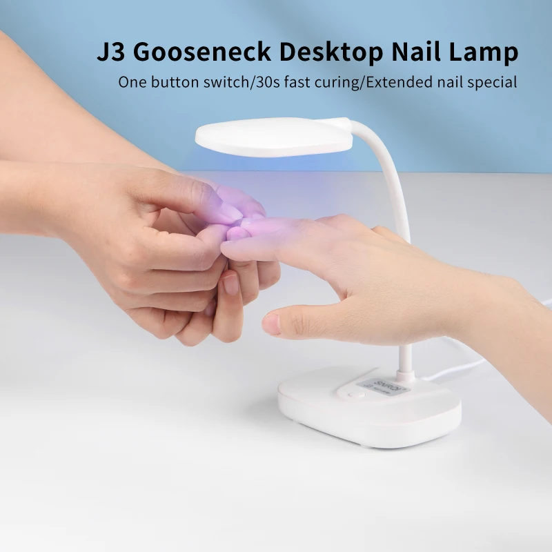 OEM ODM High Quality Led UV Lights Clip-on Flexible Gel Gooseneck Lamp Nail Table USB Nail Table Lamp Gel Light Lamp