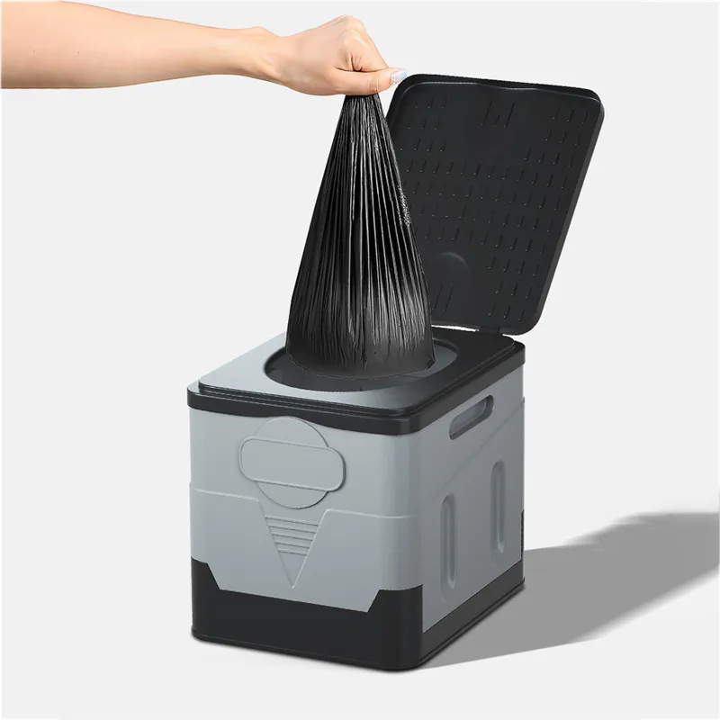 Small size bidet bio composting mobile camping foldable toilet block potty portable plastic