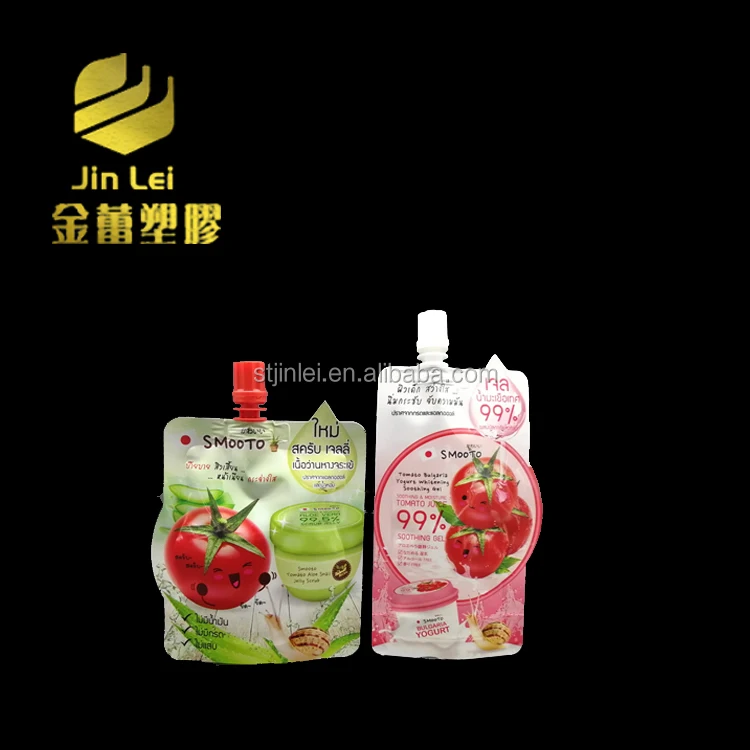 juice pouch food packaging spout pouch plastic water bag spout packaging bags packaging plastic bag