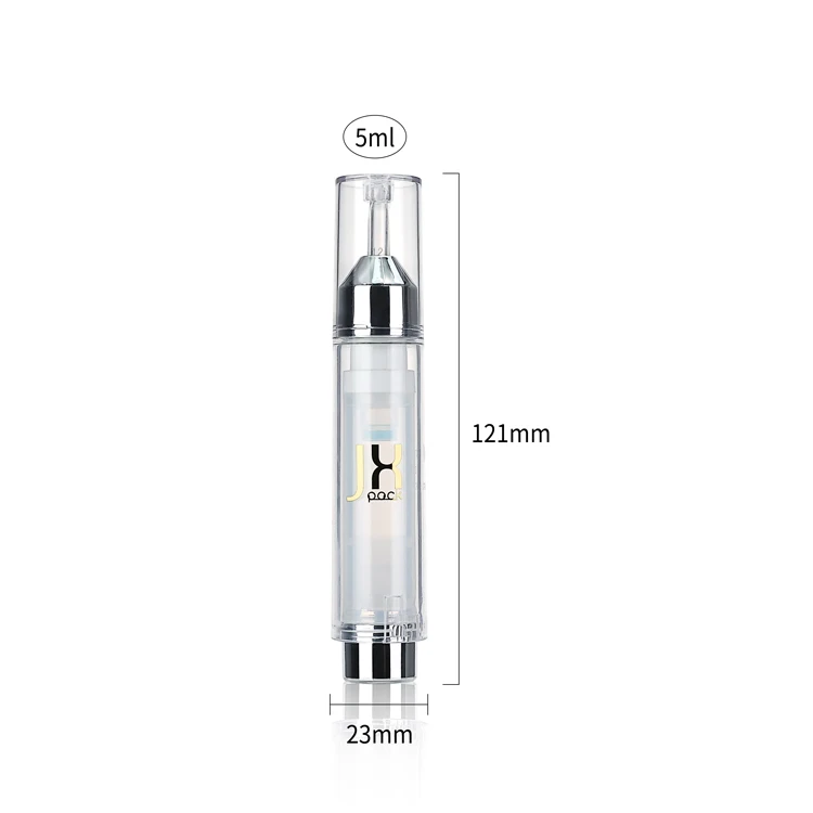High end skincare product packaging PETG eye cream bottle 10ml 15ml 20ml cosmetic syringe bottle