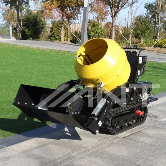 ANT Tracked Mini Dumper BY800MIX Movable Small Gasoline Powered Concrete Mixer