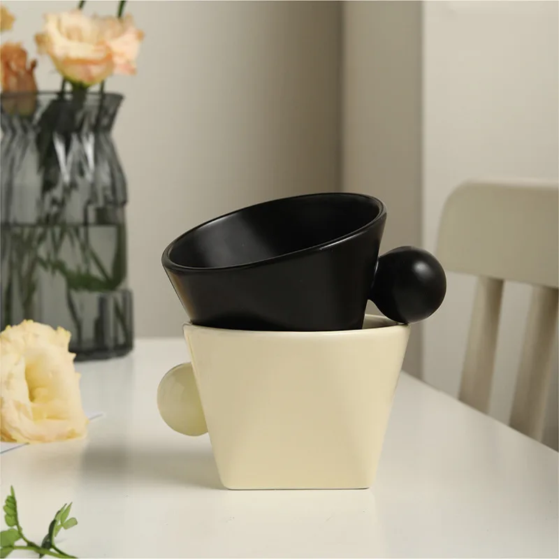 New custom print 190ml plain thick gifts porcelain gifts cup reusable espresso ceramic coffee mug for office/home