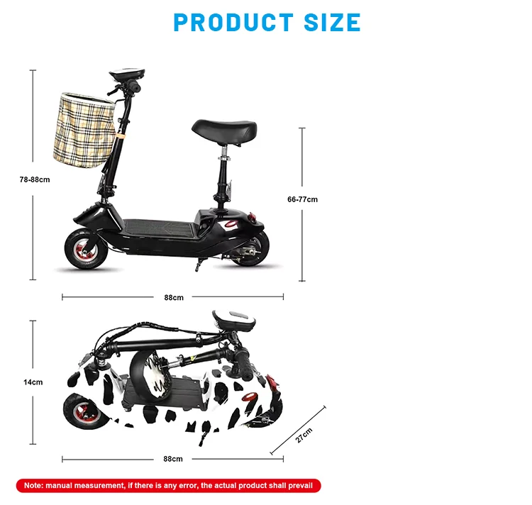Wheel with adjustable height folding kick mini scooter car  for adults