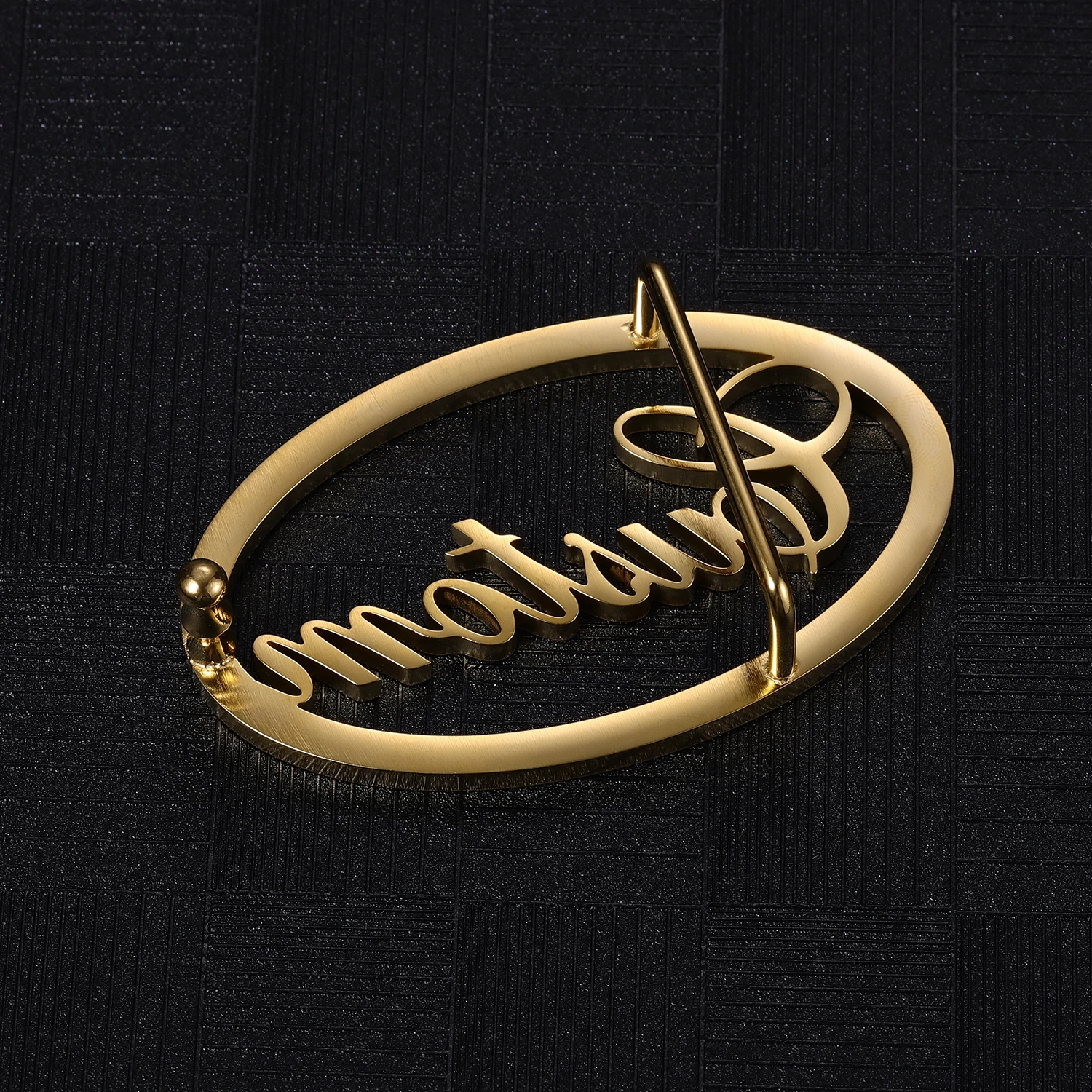 Custom Metal Hollow Letter Brand Belt Buckle For Men With Engraved Logo