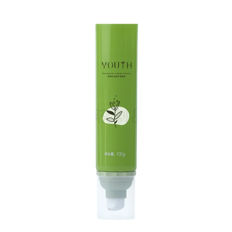 40mm  Edge Pump Head Tube ELM-1096 for Face Wash Hand Cream Body Lotion Plastic Tube with PP Pump Cap