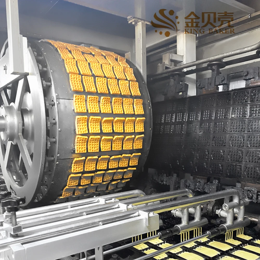 Commercial Soft Waffle Machine Industrial Waffle Production Deep Line Waffle Stick Maker Machine