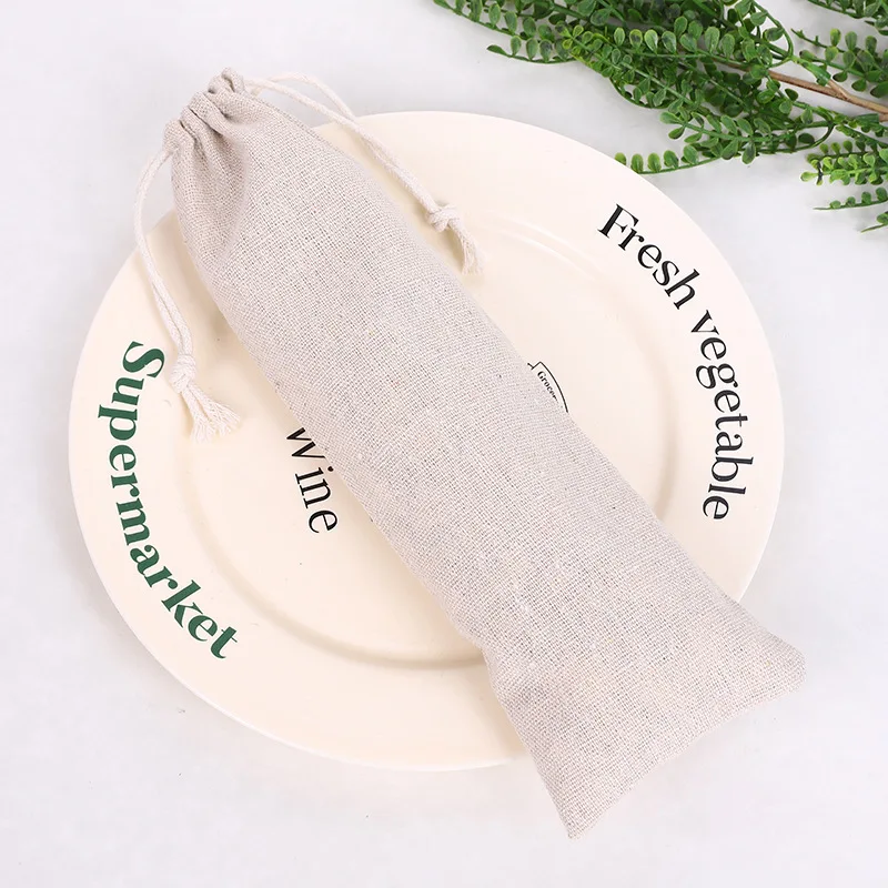 Eco-Friendly Canvas Dust Packing Pouch Custom Logo Printing Cotton Canvas Gift Shopping Bag