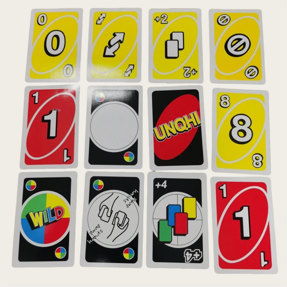 All Series High quality 112PCS UNQHI Playing Cards Board Game Card Wholesale Anime Playing Card Friends Party Custom Collectible