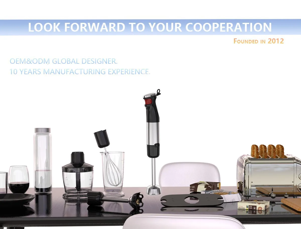 CE Certification Commercial 600W Multifunction good quality powerful immersion electric hand stick blender