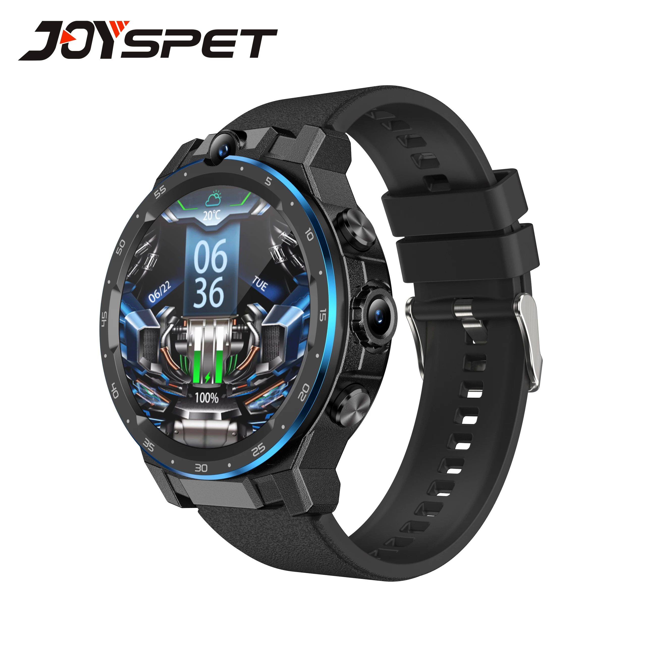 JOYSPET AIR5 Men Phone Watch 4G GPS WIFI Smartwatch 830mAh 6G RAM 128GB ROM Android 10 Smart Watch with Sim Card
