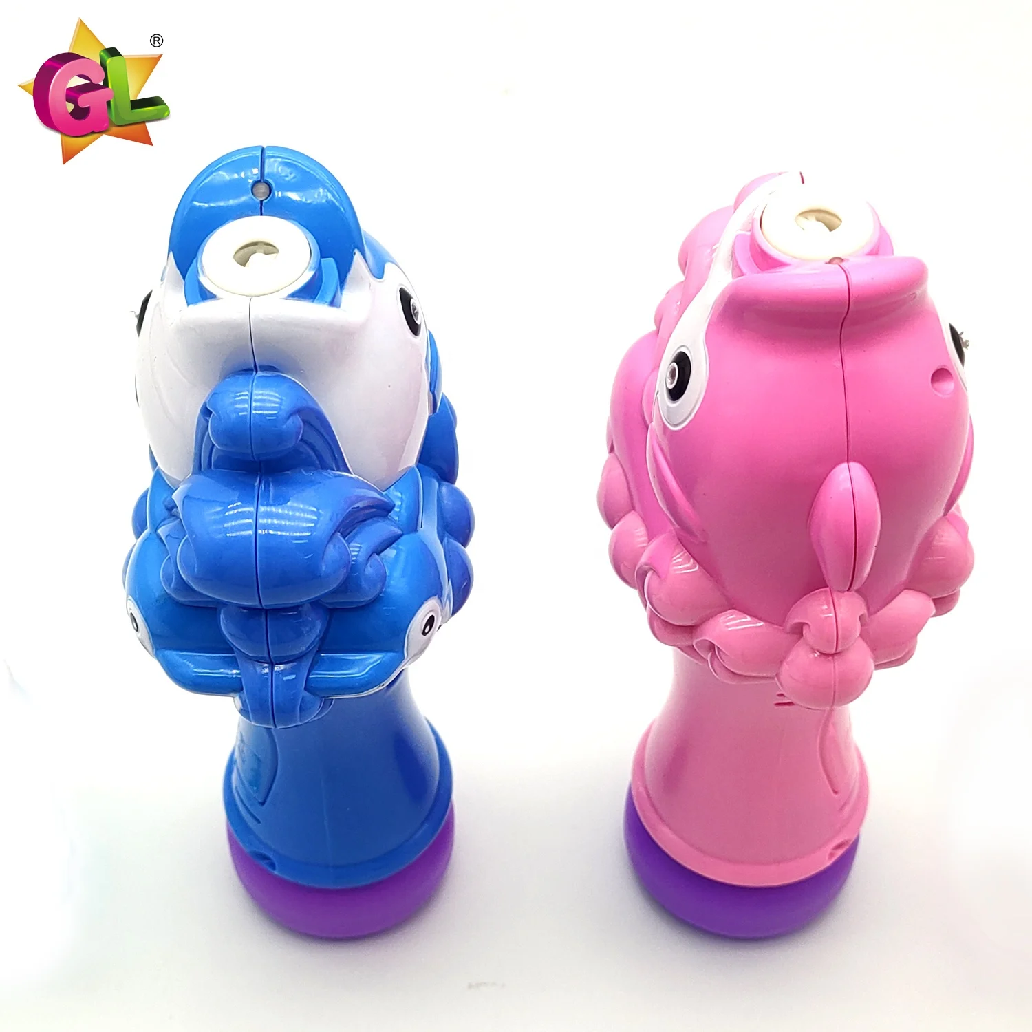 Light Up Bubble Toys led mini cartoon fish bubble wands with sound fun gifts for kids summer outdoor toys