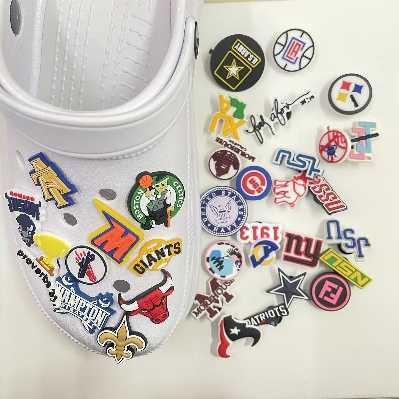 Wholesale Sports Team Shoe Charm accessories Raiders Shoe Decorations for croc charms Clog Charm Gift