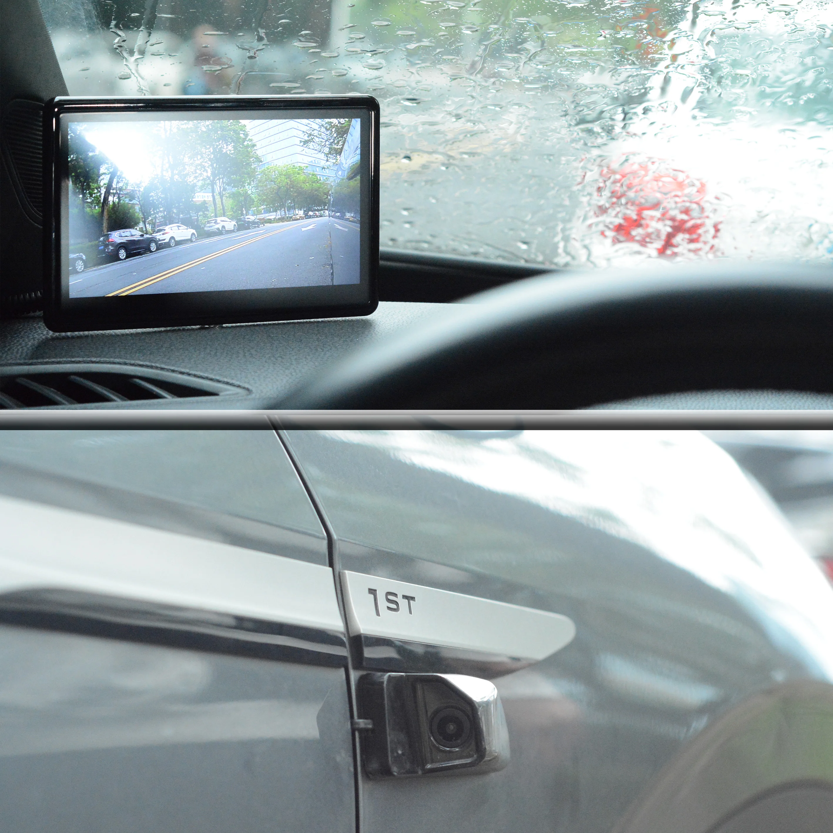 Electronic Digital Side View Mirror Camera Monitor System Blind Spot Camera with Monitor for Car