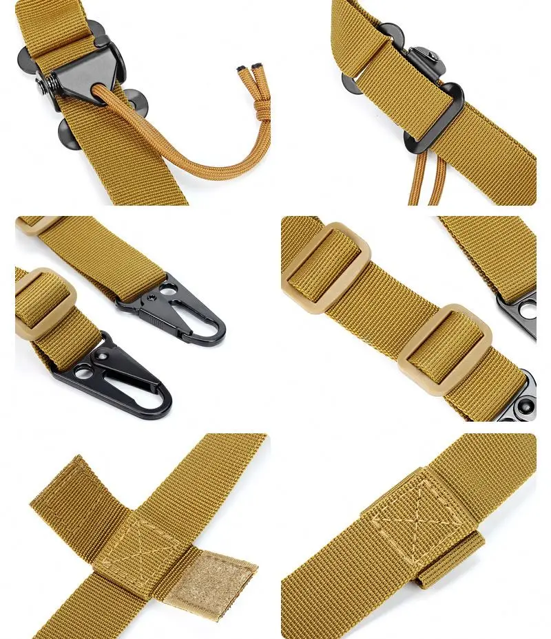 Tactical MK2 Sling Combat Modular Shoulder Strap Removable Padded Gun Sling For Hunting CS GAMES