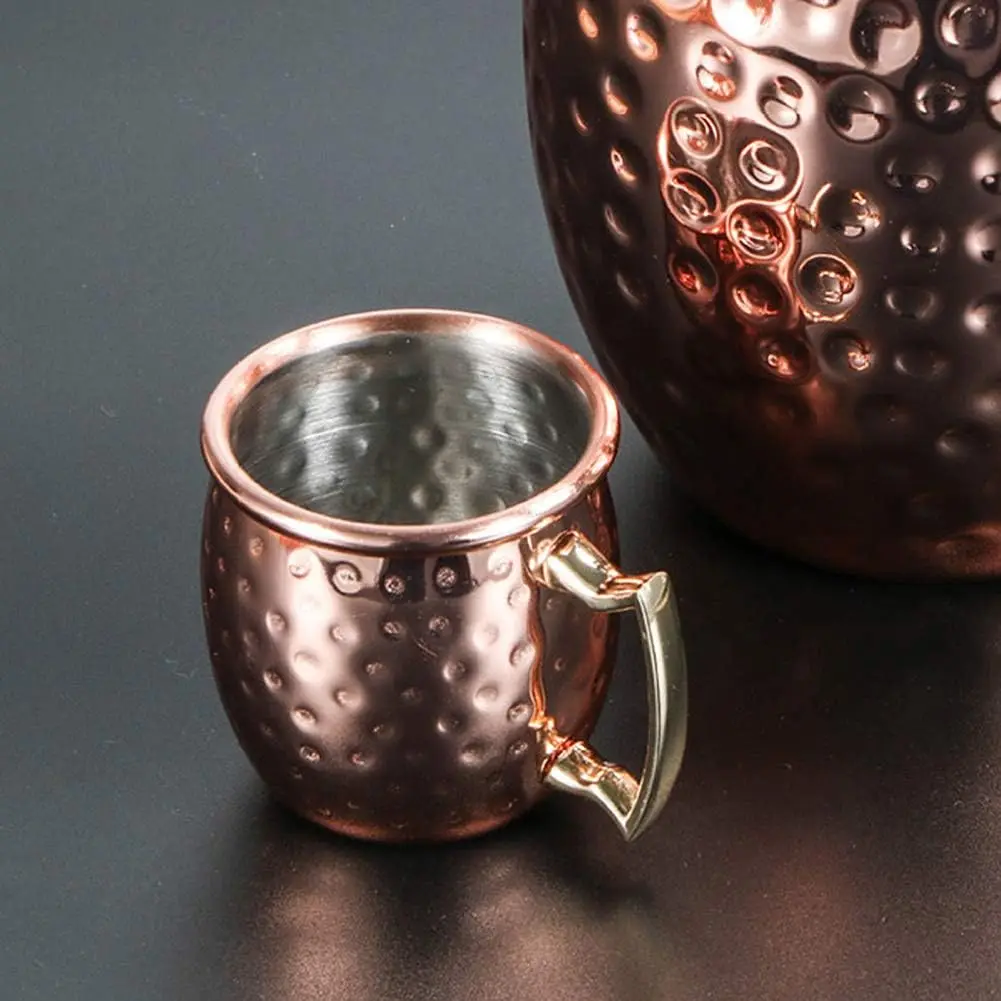 Set Of 2 Cups Stainless Steel Beer Wine Water Milk Coffee 60ml Moscow Mule Mug for Cocktail Drinking