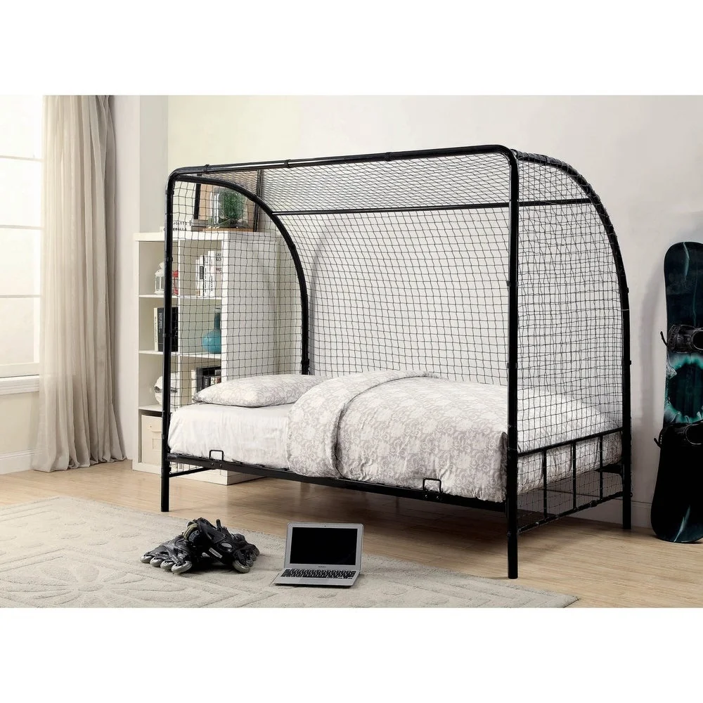 Vincente Twin Soccer Goal Bed metal loft bed frame children furniture bed