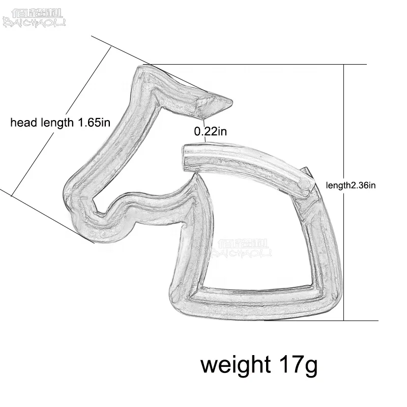 
BAICHAOLI horse aluminium alloy snap carabiner hooks 