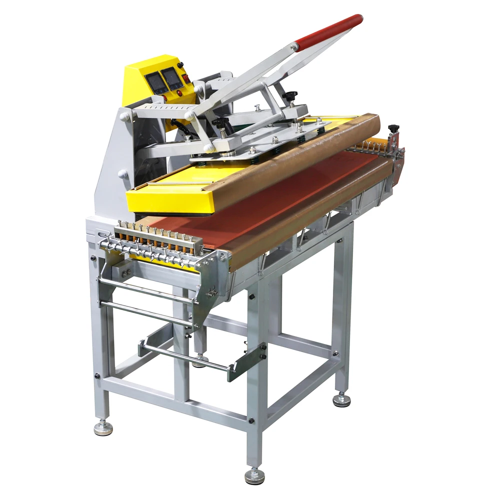Wholesale  25x100cn Ribbon Printing Machine Double Heating Lanyard Heat Press Machine