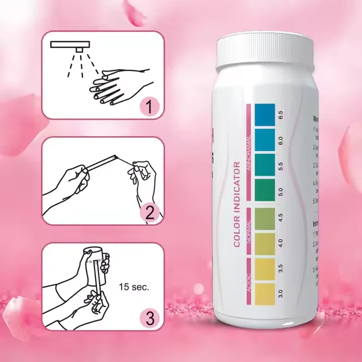 Universal vaginal pH test strip women self test 3.0-6.5 vaginal pH test paper high accuracy