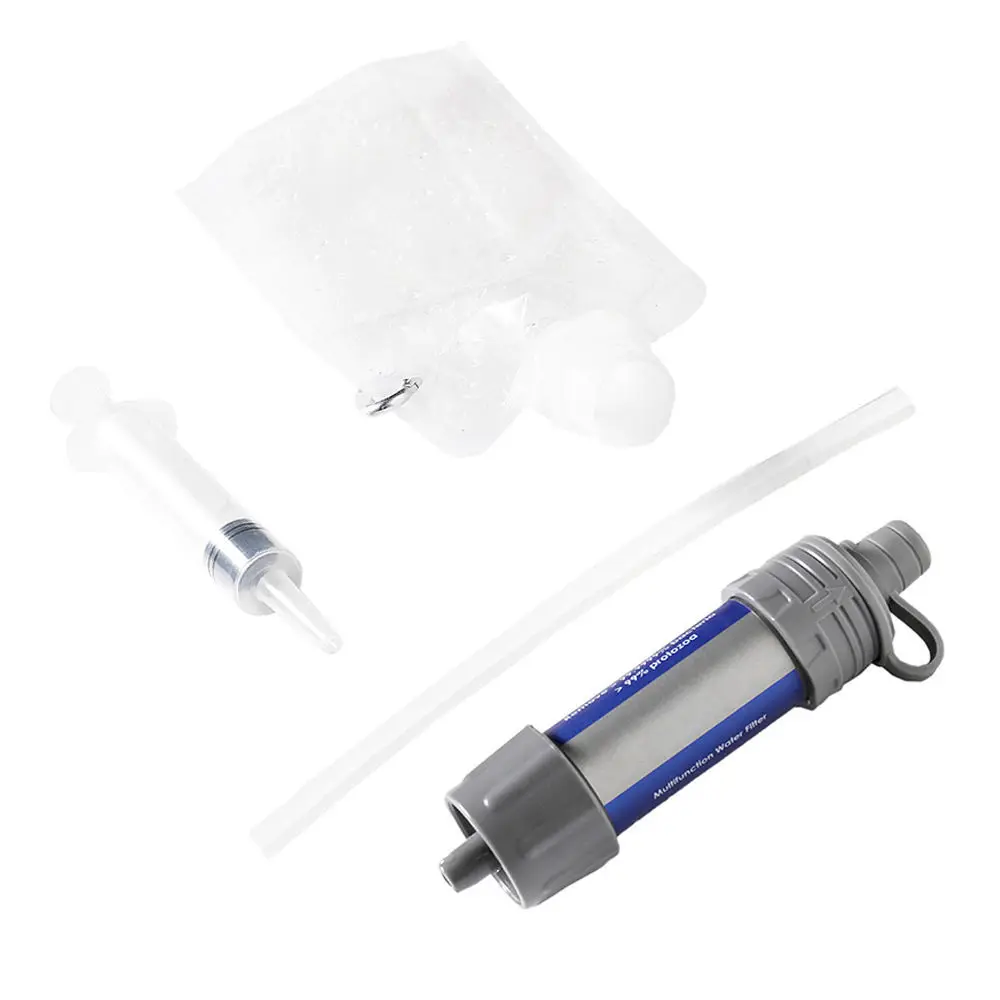 Personal Water Purifier Water Filtration System Camping Purification Water Filter Straws Outdoor Traveling Survival Emergency