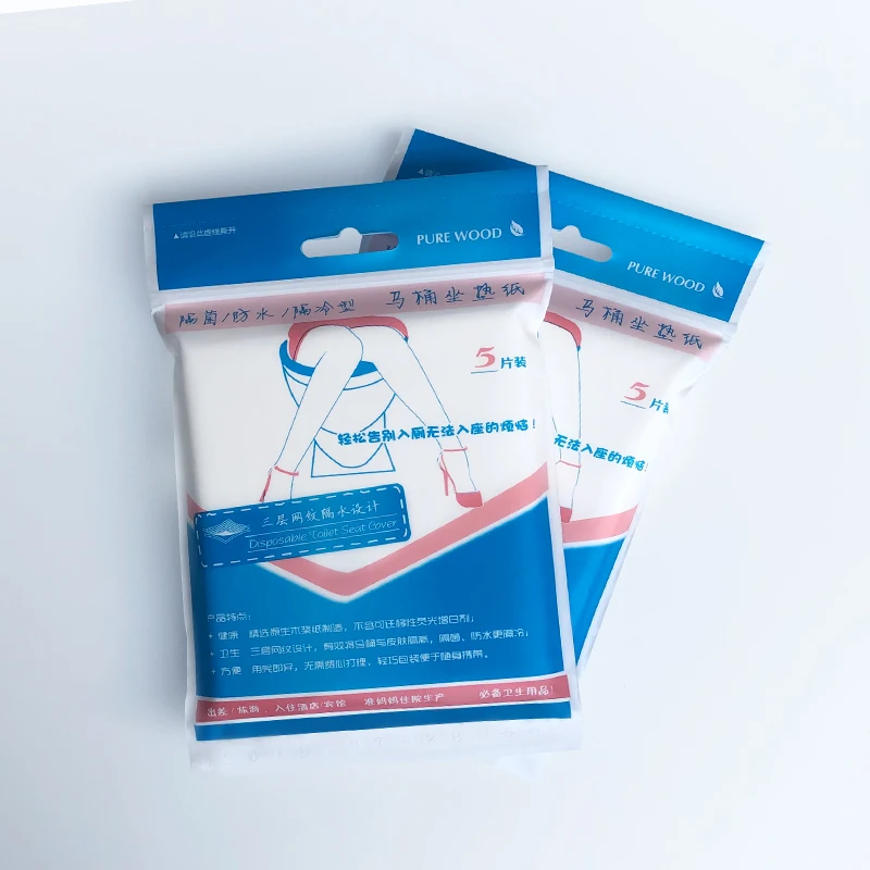 
Disposable waterproof and eco-friendly paper toilet seat cover paper for travelling 