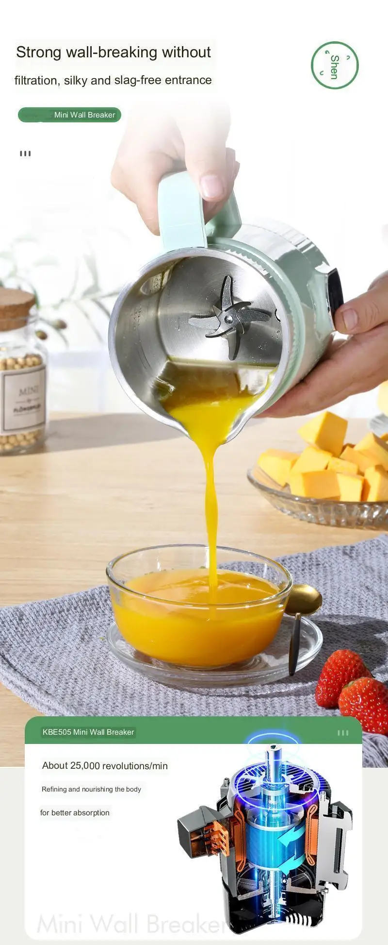 Soybean Milk Machines Making Household Tofu Mixeur Portable Soybean Milk Machines