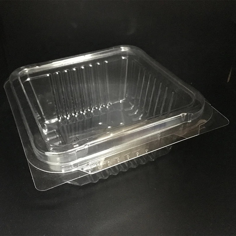 Высококачественный одноразовый пластиковый пищевой контейнер OEM PET, одноразовый контейнер для фруктов и салатов, пищевая упаковочная коробка