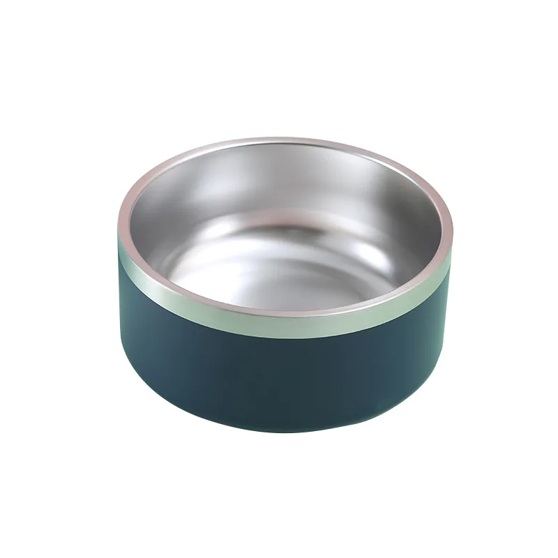 Pet Supplies Cat Bowl Stainless Steel Large Capacity Pets Food Water Containers Double Wall 64oz 32oz Dog Dish Cat Bowls For Pet