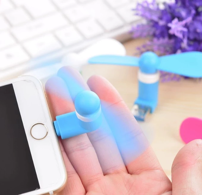 Hot Selling Standard Mini Soft Portable Low Power mini usb Fan for phone