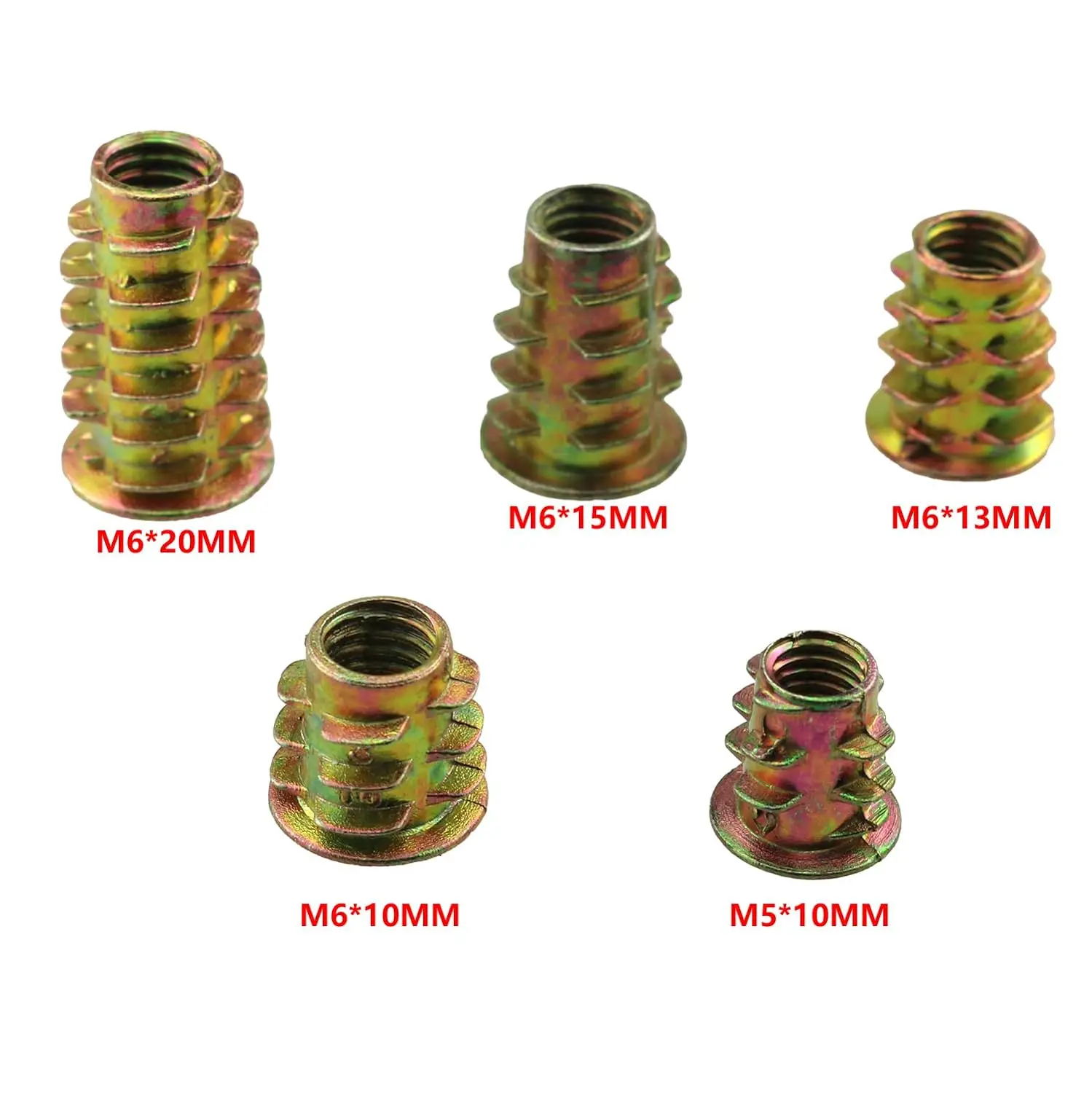 Мебель с резьбовой вставкой гайки цинковый сплав M4 внутренняя резьба 10 мм длина вставки