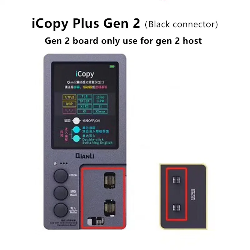  ICopy плюс 2 1 True Tone датчик освещенности батарея ремонт 8 X XS MAX XR 11 pro max вибрировать чтения/записи/редактировать восстановления программист